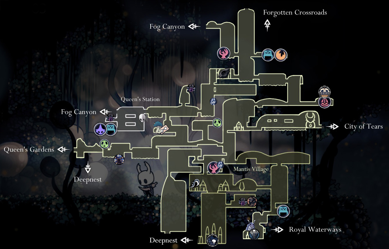 map locations hollow knight