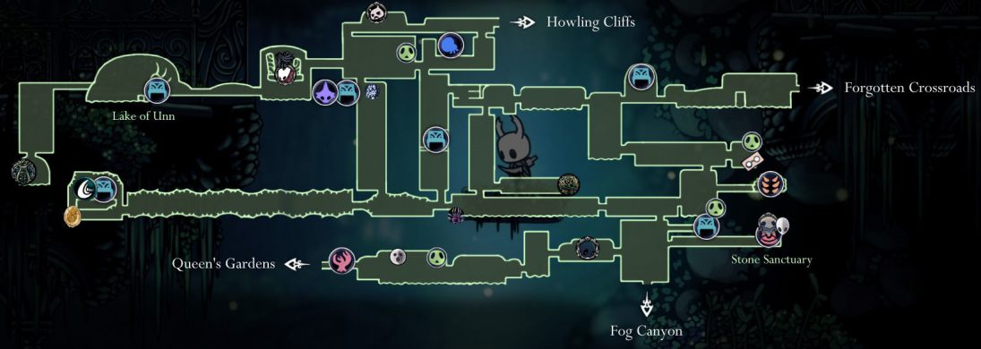 hollow knight detailed map