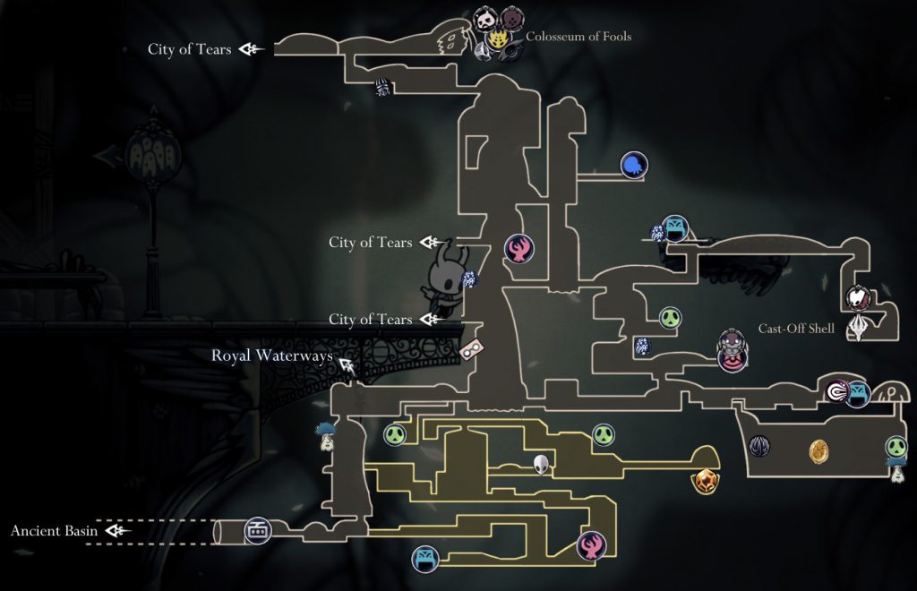 hollow knight complete map zoomed